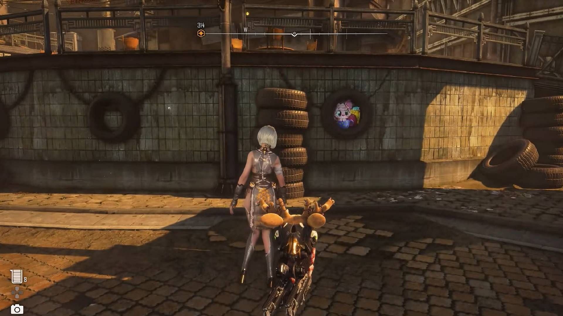 Flamboyant Cat is located north of Memorial Square (Image via Shift Up || YouTube@Darkhowl Gaming)
